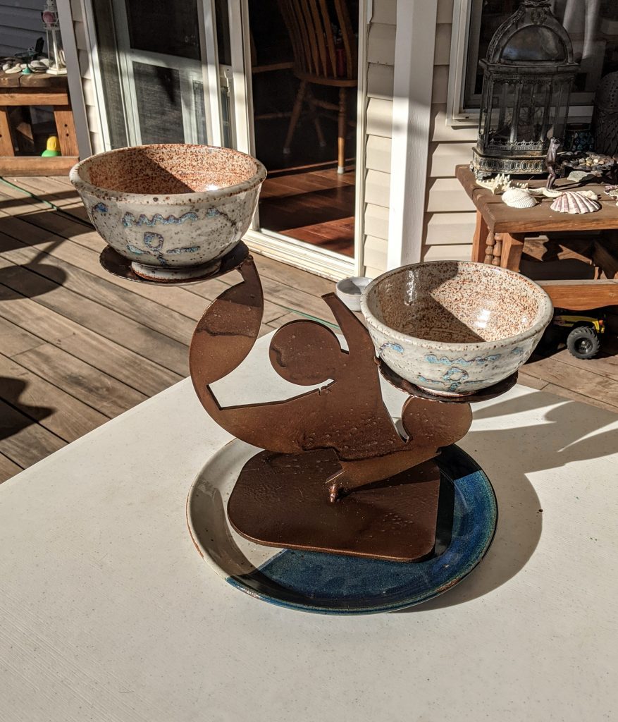 Item #0270 — Blue,Gray,Bronze, 12 in