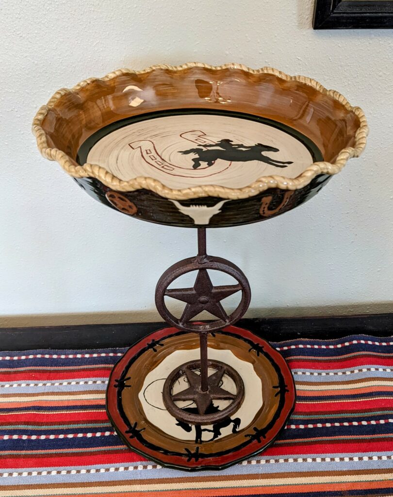 Item #0517 — Brown,Green,Tan,Bronze, 14 in