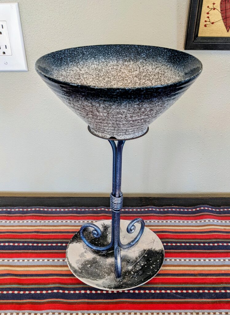 Item #0524 — Blue,White, 15 in