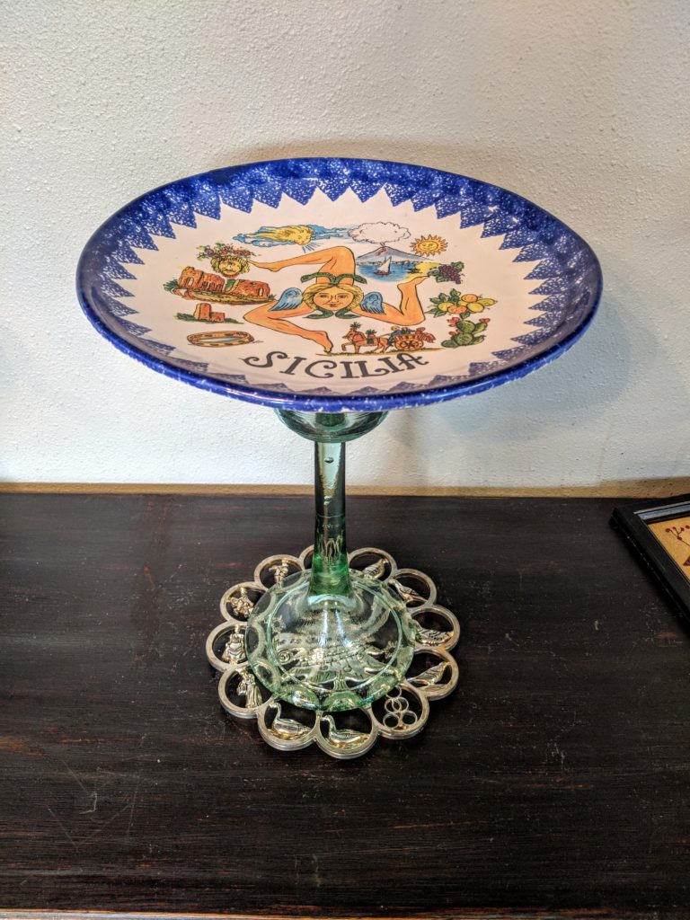 Item #0444 — Silver,Blue,Clear, 16 in