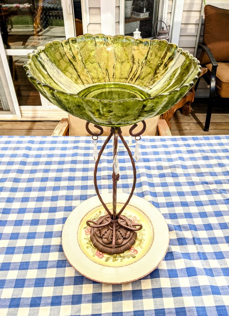 Item #0708 — Green,Brass, 19 in