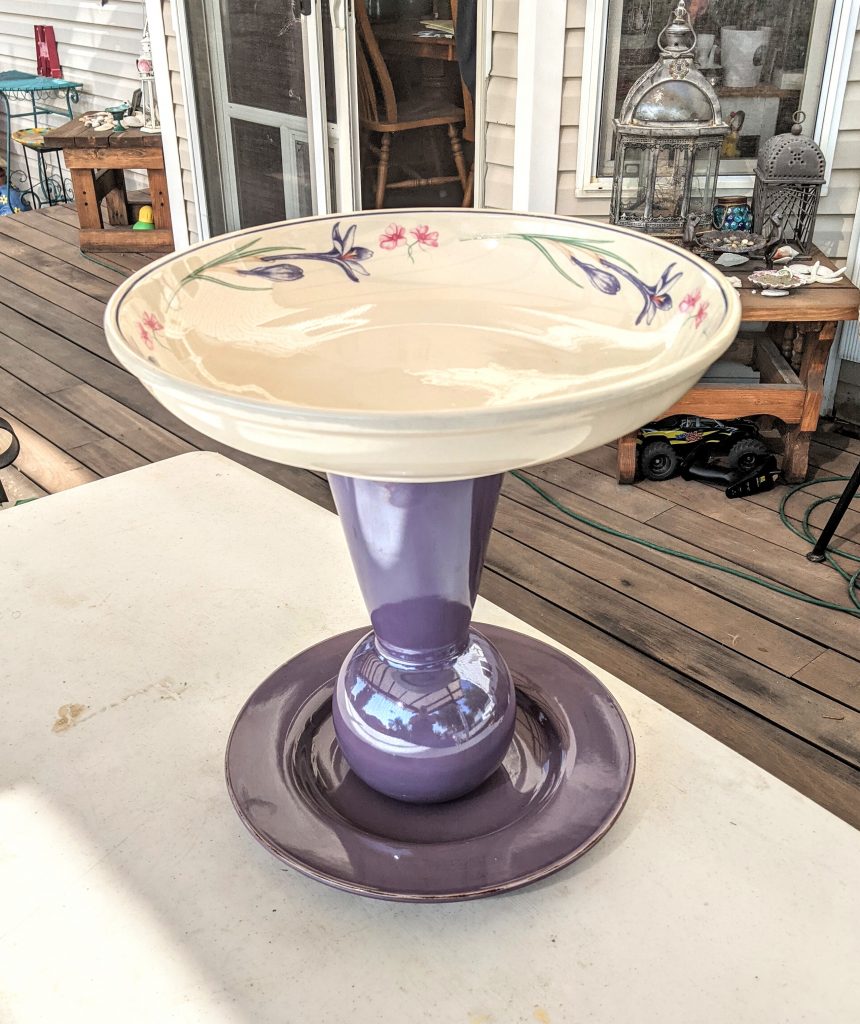 Item #0243 — Purple,White, 15 in