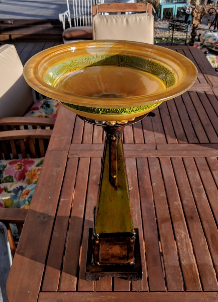 Item #0516 — Green,Orange,Bronze, 22 in