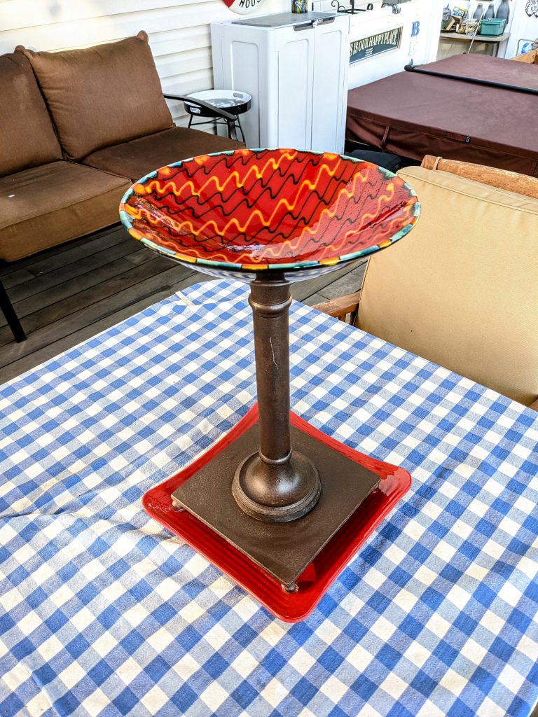 Item #0699 — Red,Bronze, 18 in