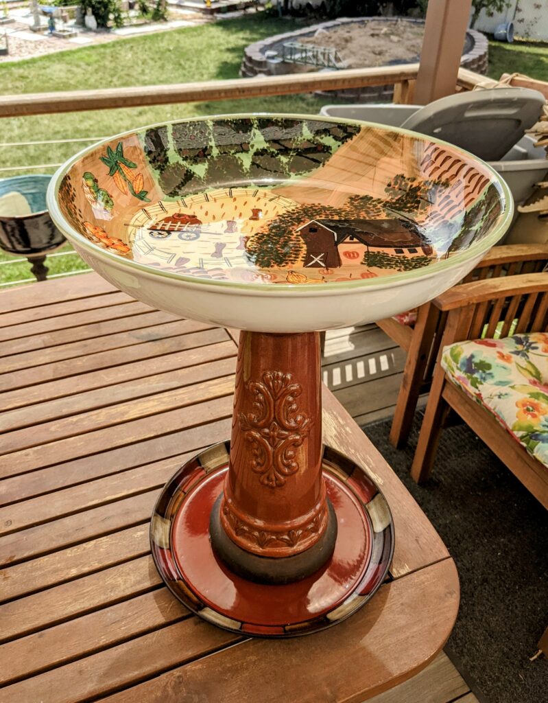 Item #0312 — Brown,Red, 17 in