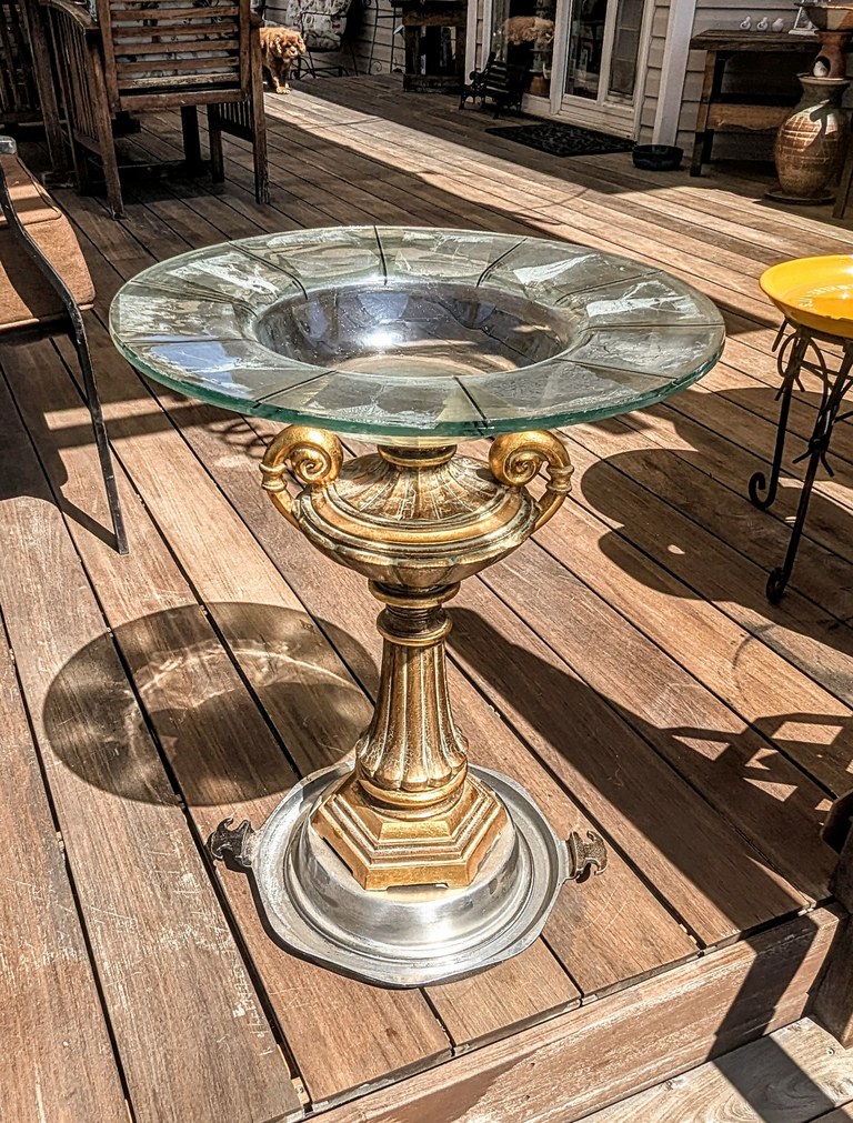 Item #0380 — Silver,Gold,Clear,Black, 23 in