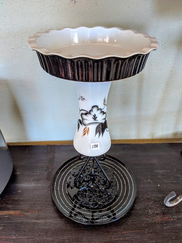 Item #0154 — Black,White, 20 in