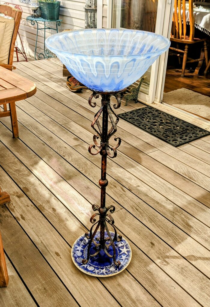 Item #0287 — Blue,Bronze, 40 in