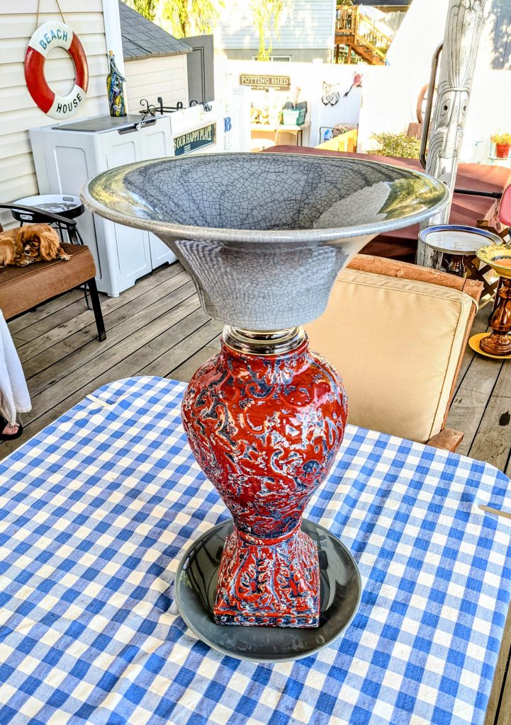 Item #0711 — Red,Gray, 23 in