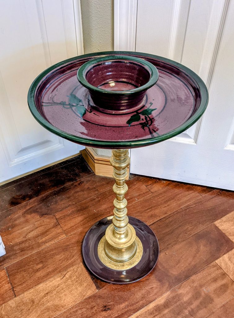 Item #0003 — Green,Brass,Purple, 21 in