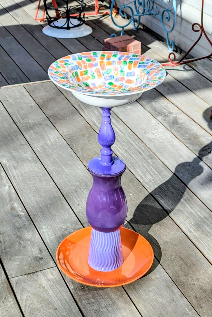 Item #0665 — Orange,Purple, 23 in