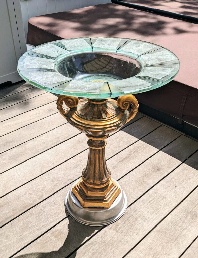 Item #0380 — Silver,Gold,Clear, 23 in