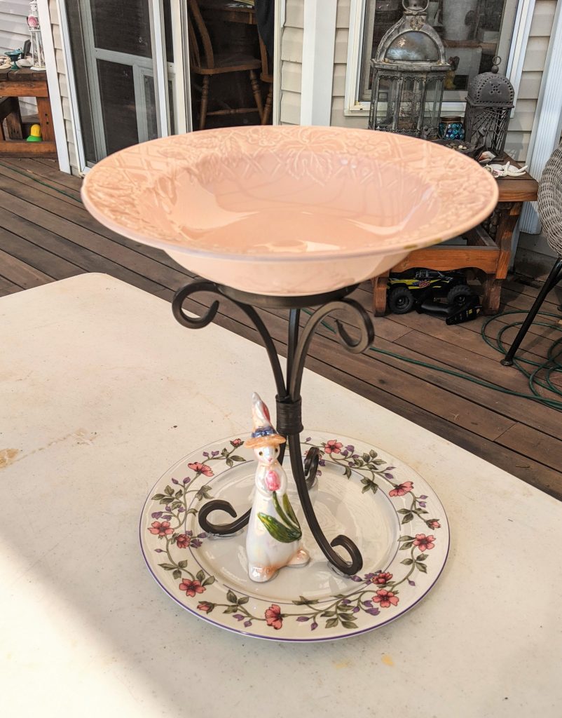 Item #0247 — Pink,White, 13 in