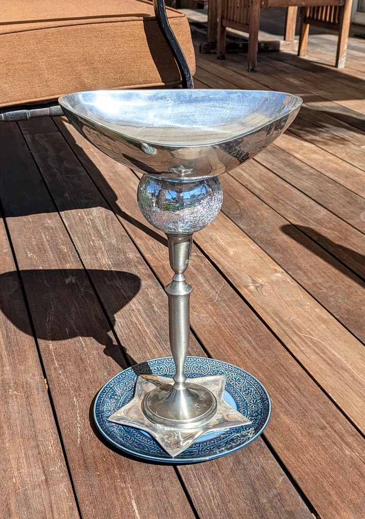 Item #0076 — Silver,Blue, 18 in