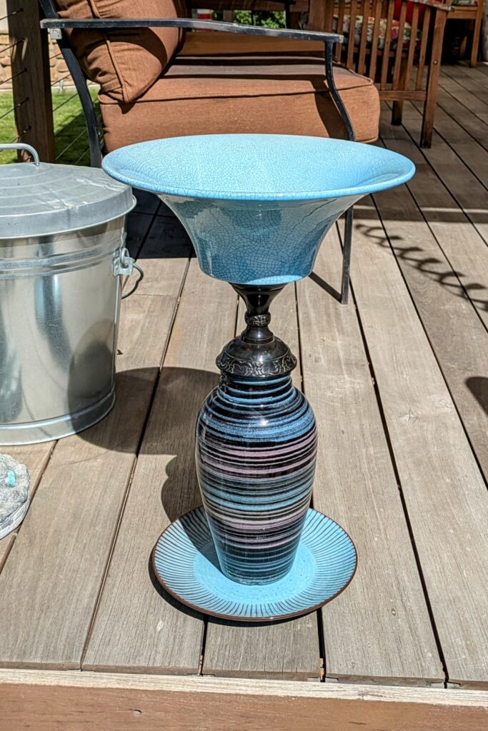 Item #0192 — Brown,Blue, 22 in