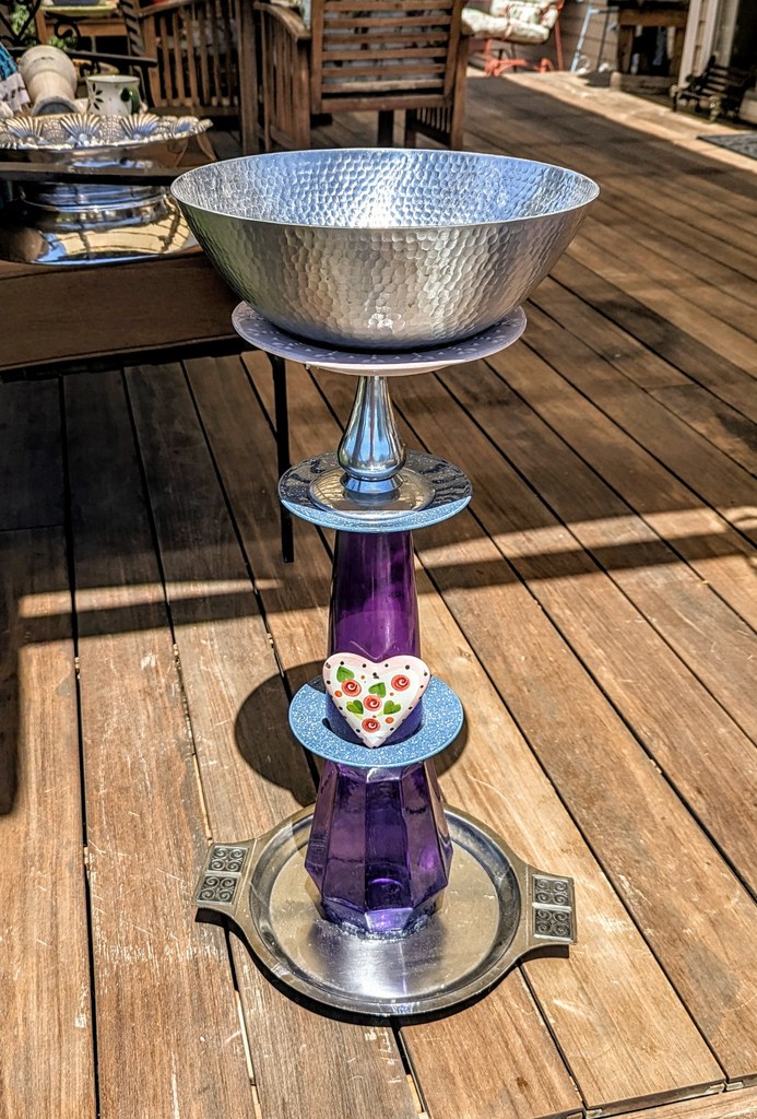 Item #0323 — Purple,Silver,Blue, 30 in