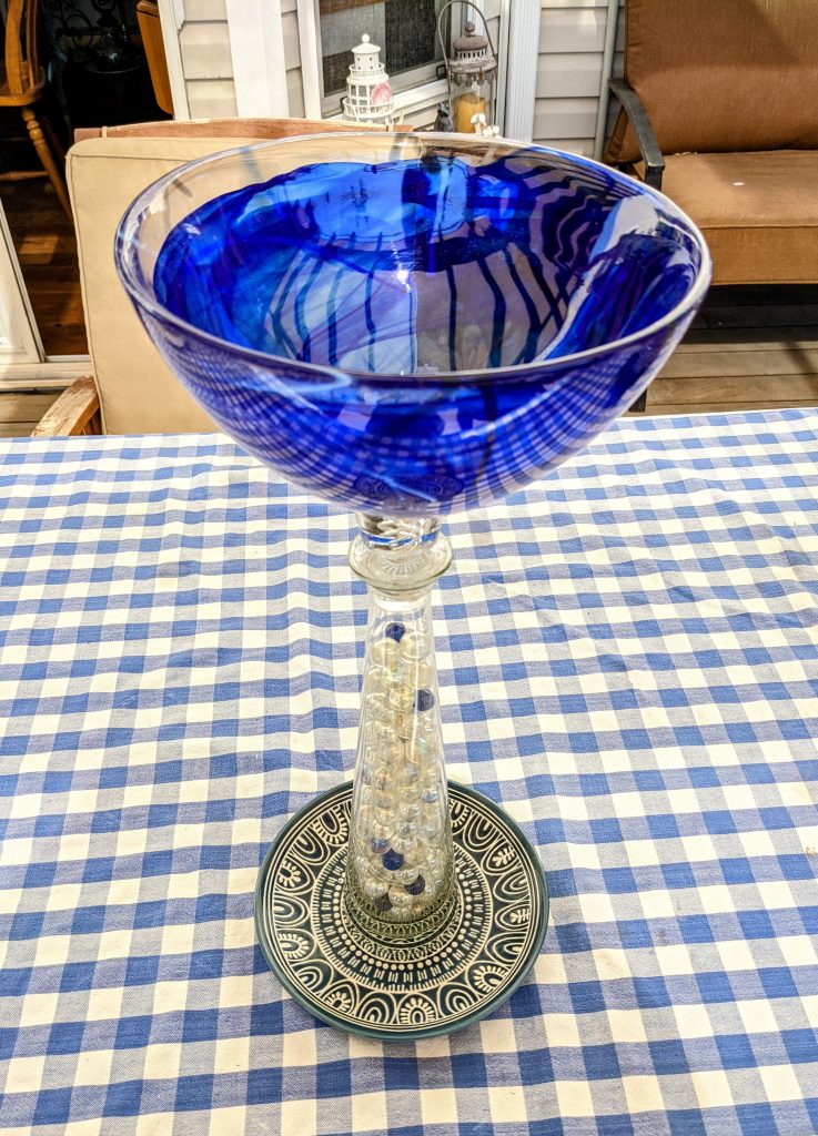 Item #0709 — Blue,Clear, 20 in