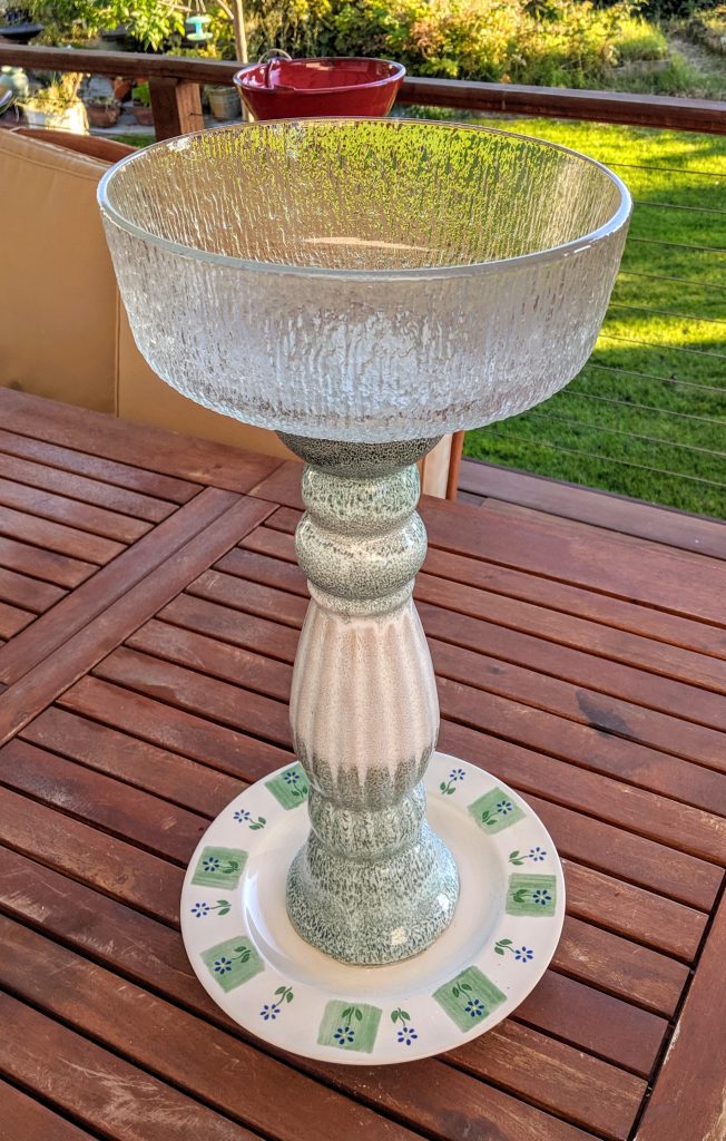 Item #0649 — Green,White,Clear, 19 in