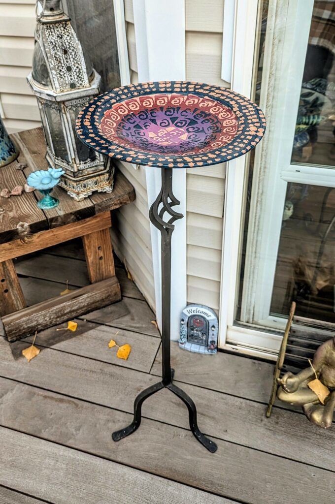 Item #0586 — Brown,Red,Blue,Purple, 36 in