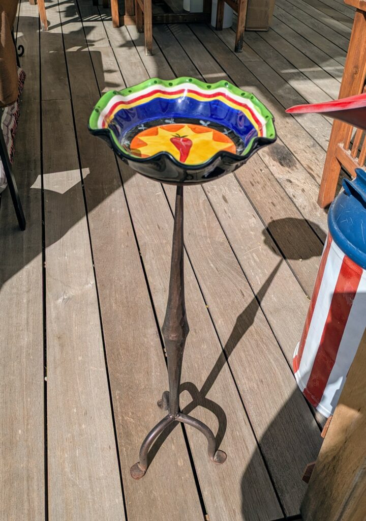 Item #0525 — Green,Yellow,Red,Blue,Bronze, 27 in