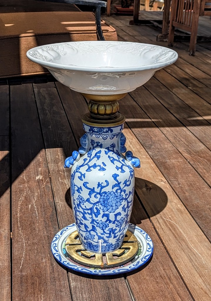 Item #0077 — Blue,White,Gold, 22 in