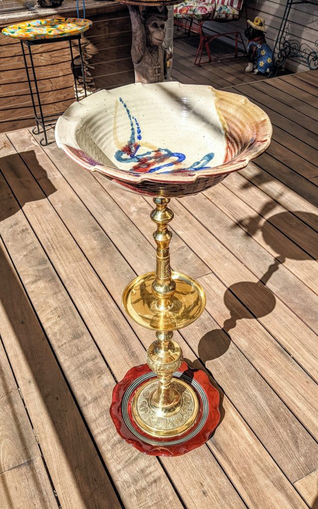 Item #0623 — Red,Gold,Blue,Gray, 35 in