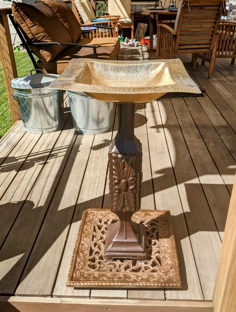 Item #0190 — Gold,Brass,Copper, 31 in