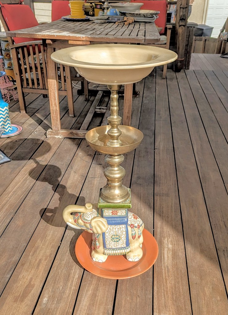 Item #0004 — Tan,Orange,Brass, 32 in