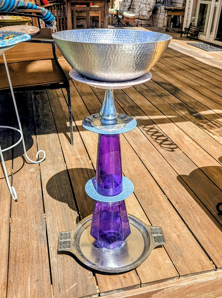Item #0323 — Purple,Silver,Blue, 30 in
