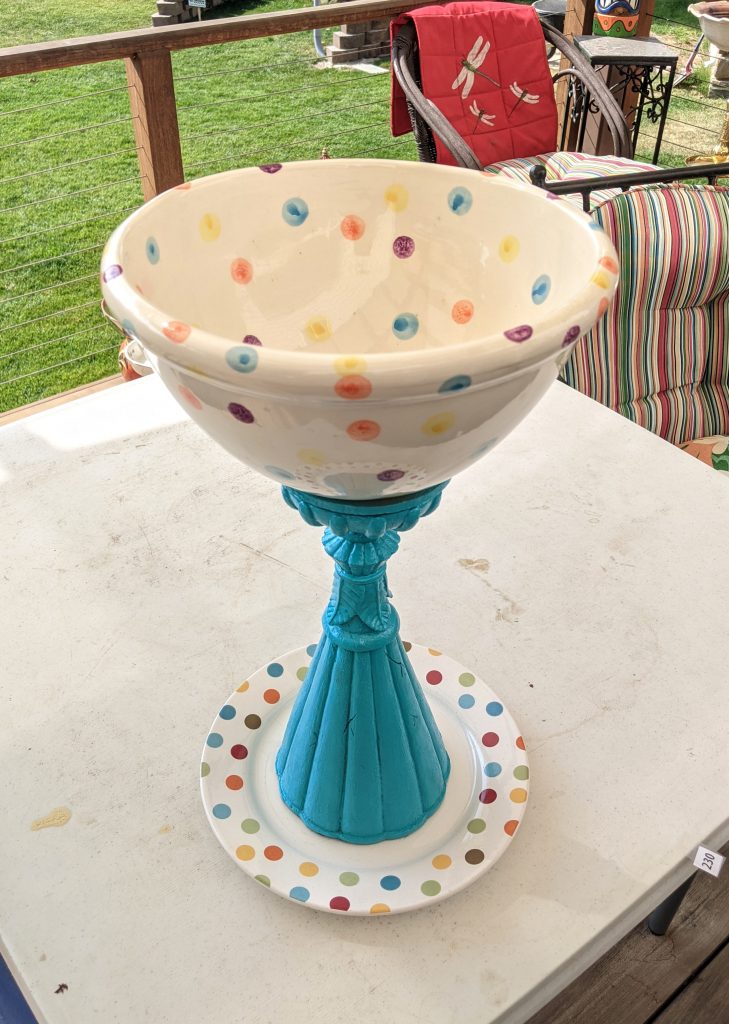 Item #0230 — Blue,White, 20 in