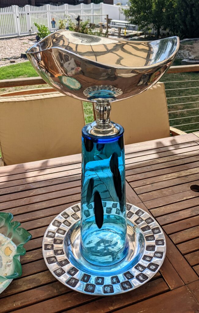 Item #0002 — Silver,Blue, 25 in