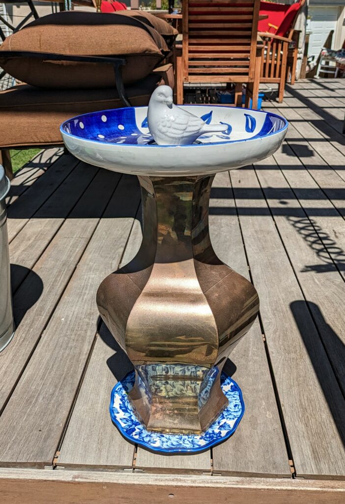 Item #0340 — Blue,Bronze, 25 in