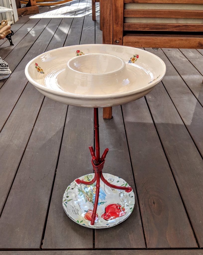 Item #0483 — Red,White, 17 in