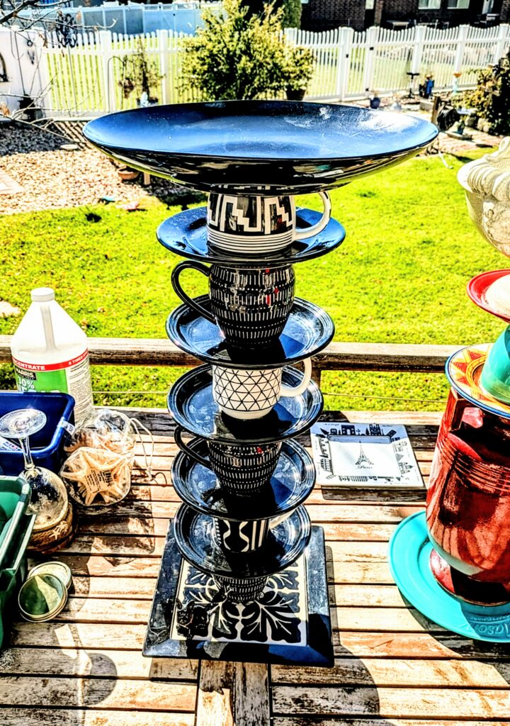 Item #0406 — Black,White, 28 in