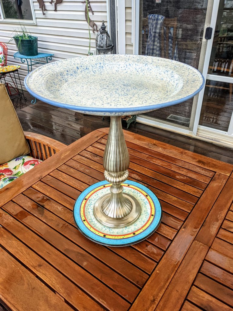 Item #0169 — Silver,Blue, 19 in