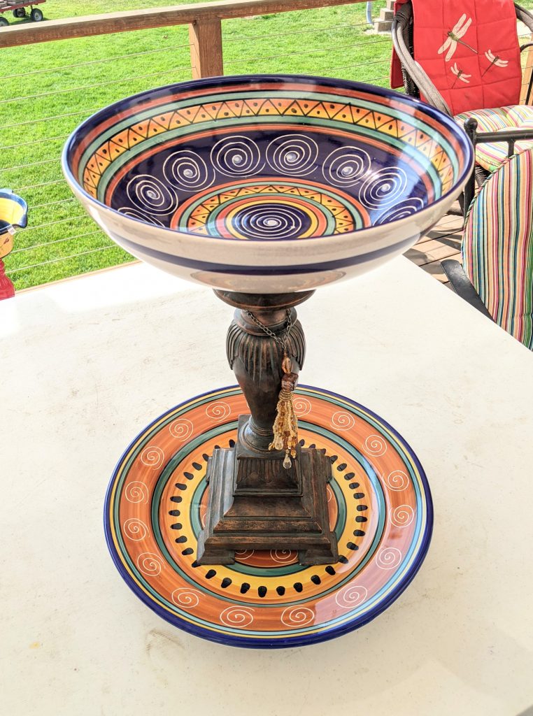 Item #0223 — Orange,Blue, 19 in