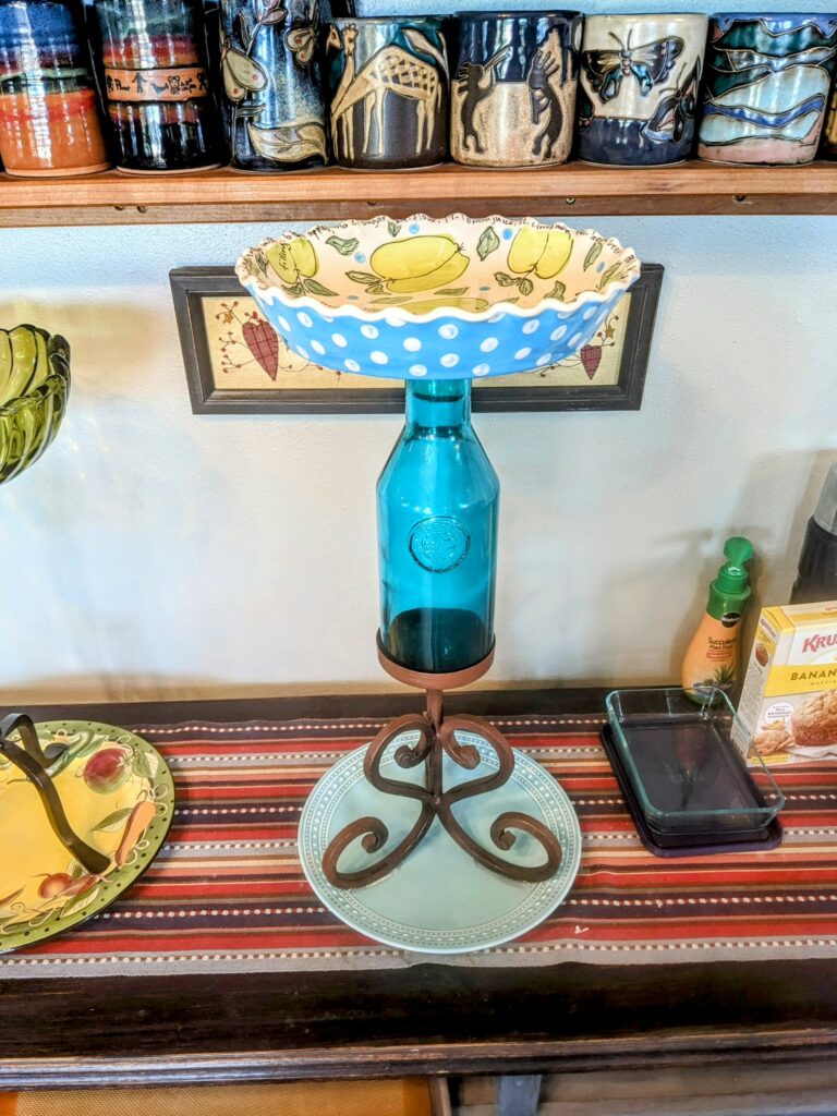 Item #0098 — Brass,Blue, 23 in