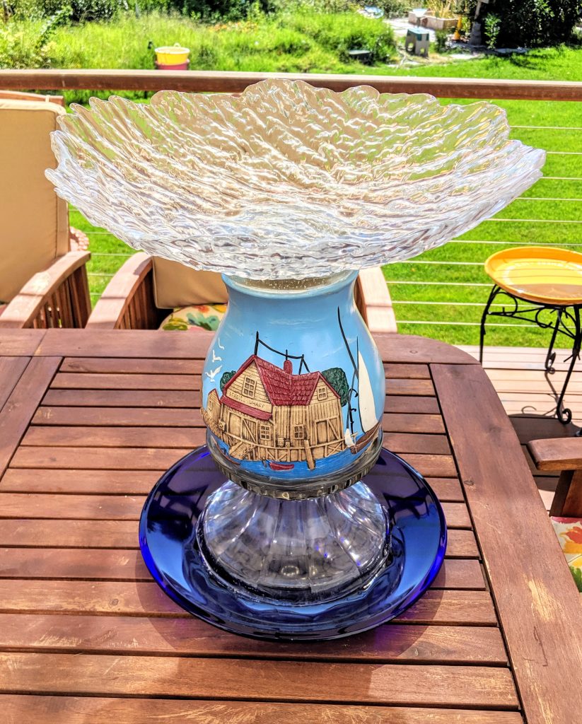 Item #0635 — Blue,Clear, 18 in