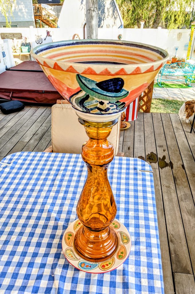 Item #0725 — Orange,Yellow,Blue, 29 in