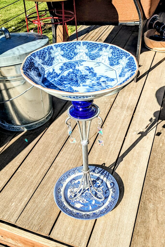 Item #0416 — Silver,Blue,White, 22 in