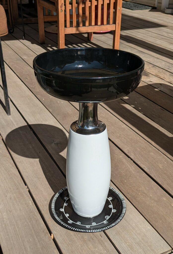 Item #0246 — Black,White, 19 in