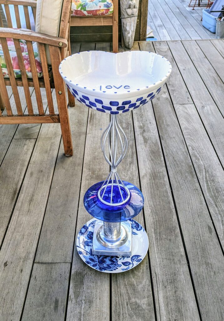 Item #0272 — Silver,Blue,White, 26 in