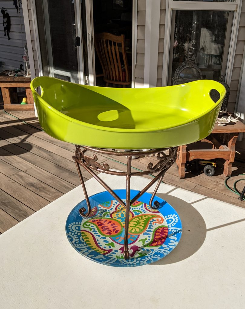 Item #0396 — Green,Blue, 17 in