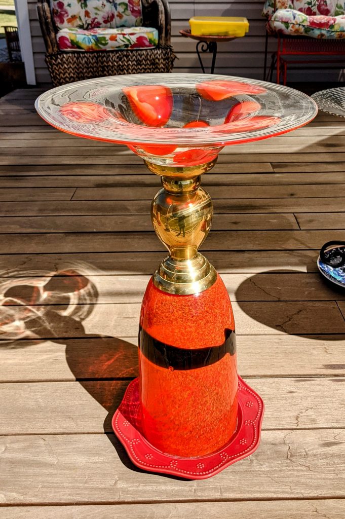 Item #0720 — Orange,Red,Gold,Clear, 24 in