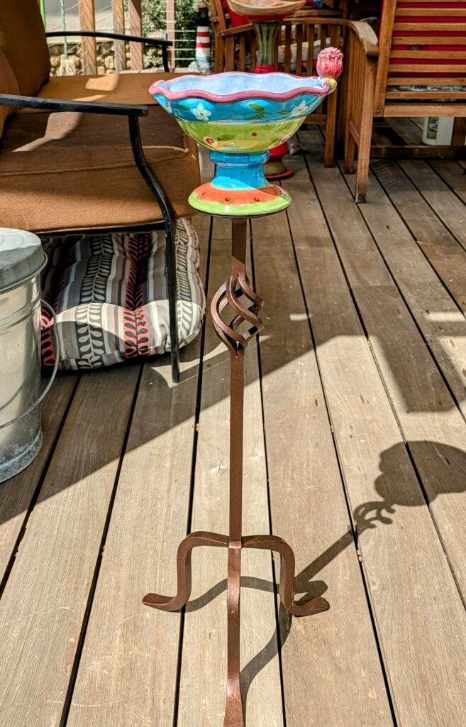 Item #0452 — Green,Pink,Blue,Bronze, 32 in