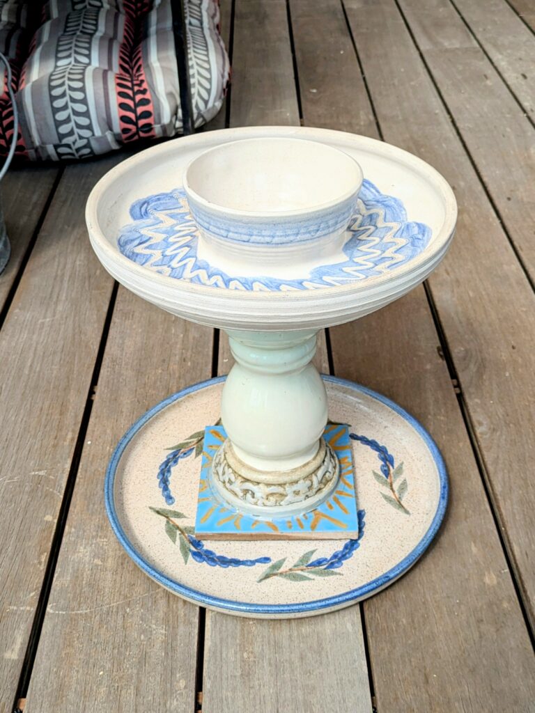 Item #0436 — Blue,Tan, 14 in