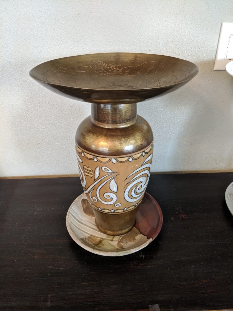 Item #0451 — Brown,Brass,Bronze,Copper, 16 in