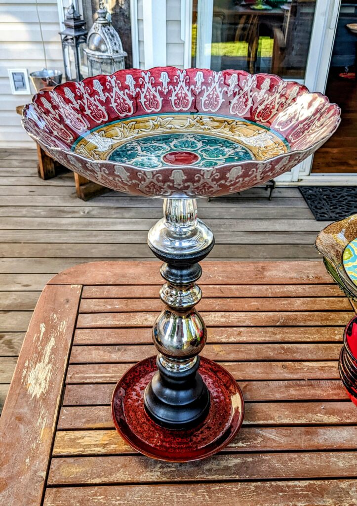 Item #0512 — Silver,Red,Blue, 19 in