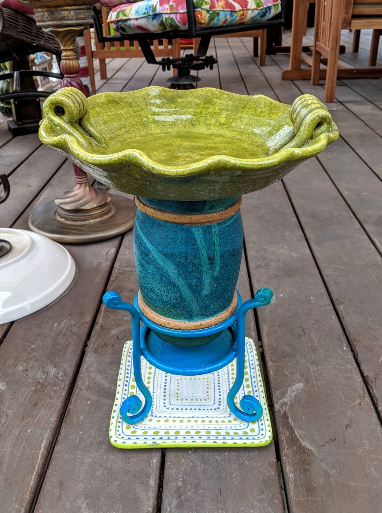 Item #0495 — Green,Blue, 17 in