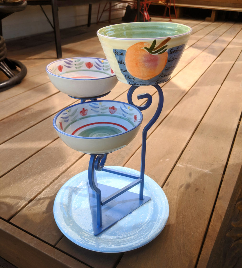 Item #0321 — Green,Blue, 17 in